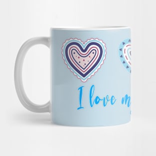 I Love My Daughter Modern Boho Style Mug